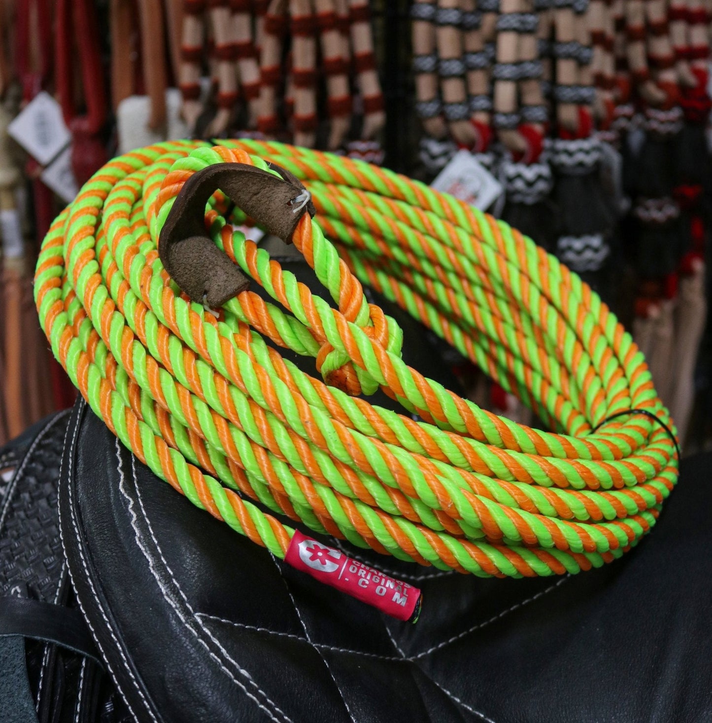 39ft Orange Limon Soga Para Florear Trick Rope - M - Royal Saddles - Ropes/Sogas