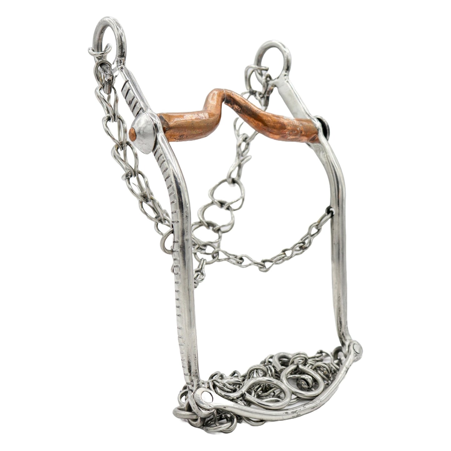 4 7/8" Freno Charro Horse Stainless Steel Bit - M - Royal Saddles - Charro Bits/Frenos