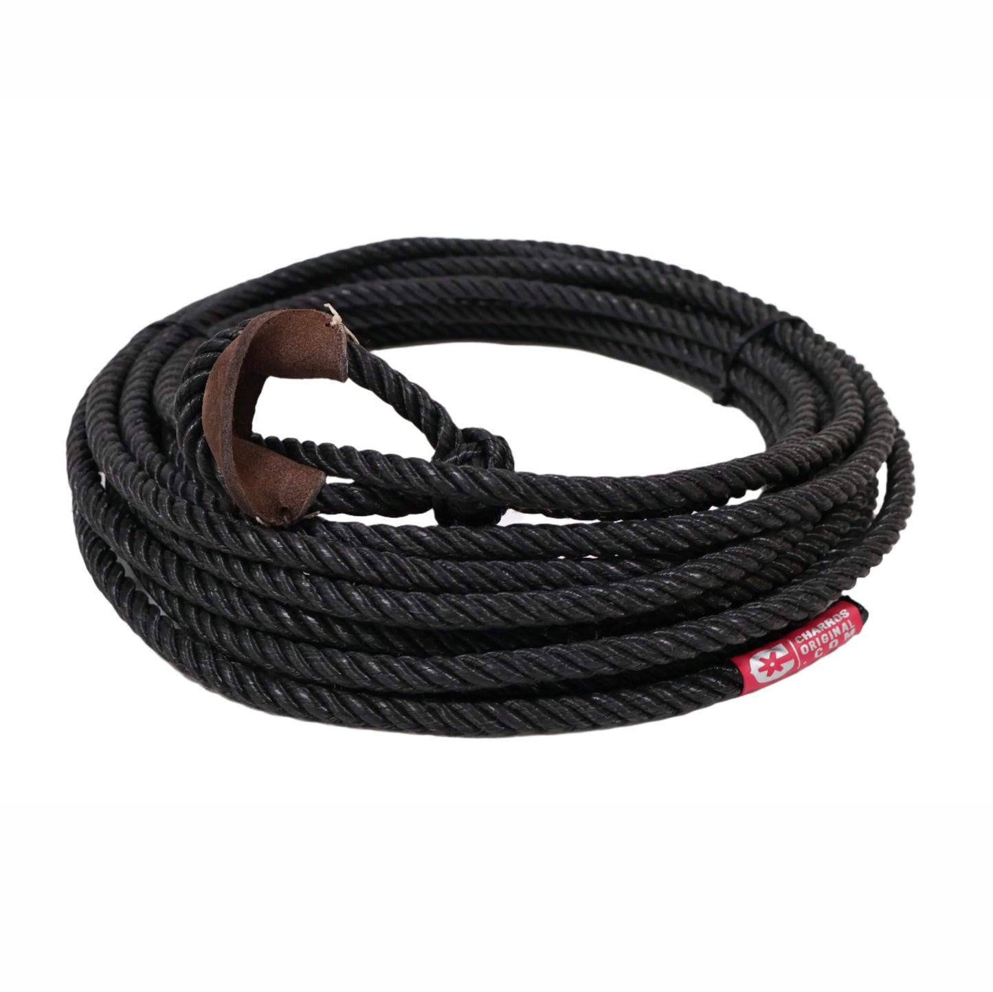 39ft Black Charro Soga Para Florear Lasso Trick Rope