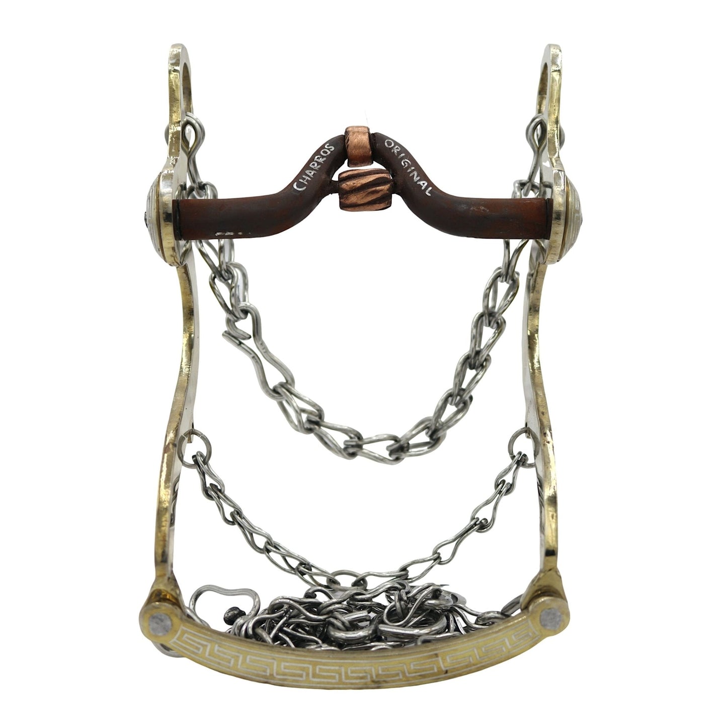 5 1/4" Mexican Dorado Bit Copper Charro Freno - M - Royal Saddles - Charro Bits/Frenos