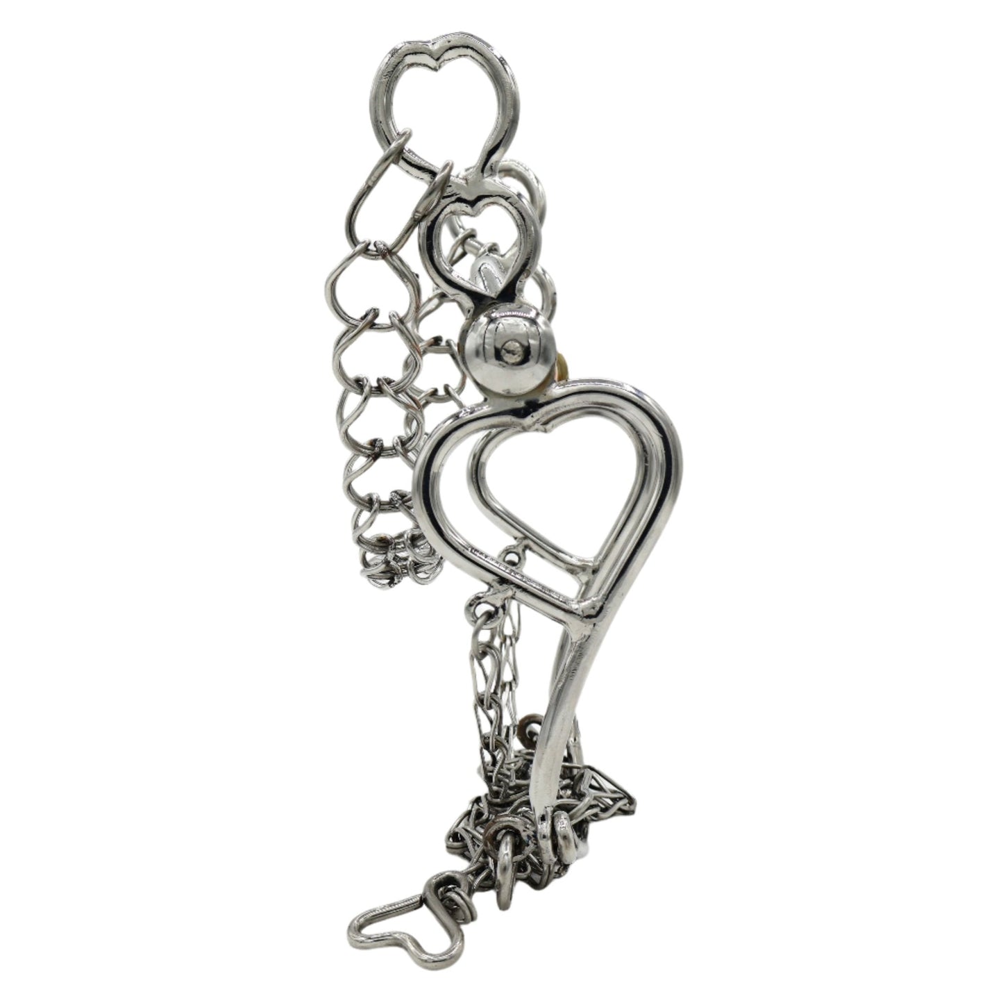 5 3/8" Freno Corazon Charro Bocado de Acero/Cobre - M - Royal Saddles - Charro Bits/Frenos