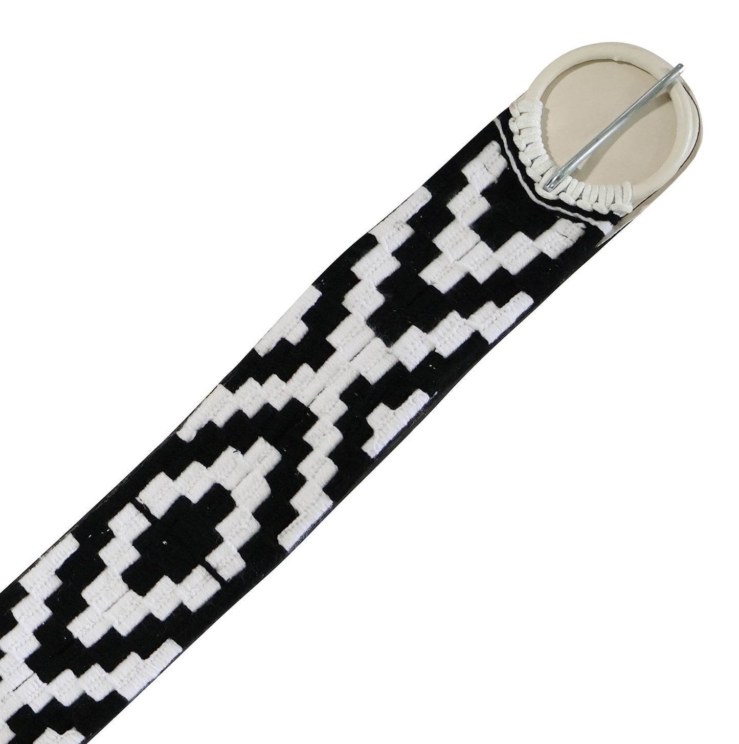 35" Cincho Algodon Tradicional Black Traditional Horse Cinch