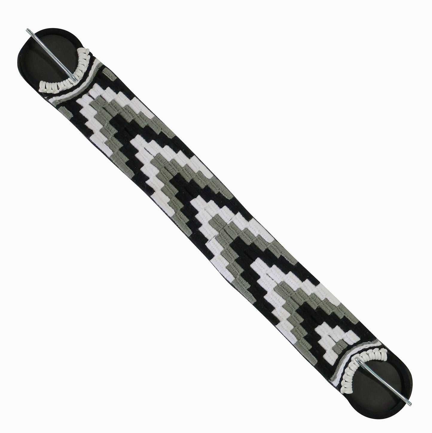 35" Charro Horse White Braided Cinch Cincho Nylon