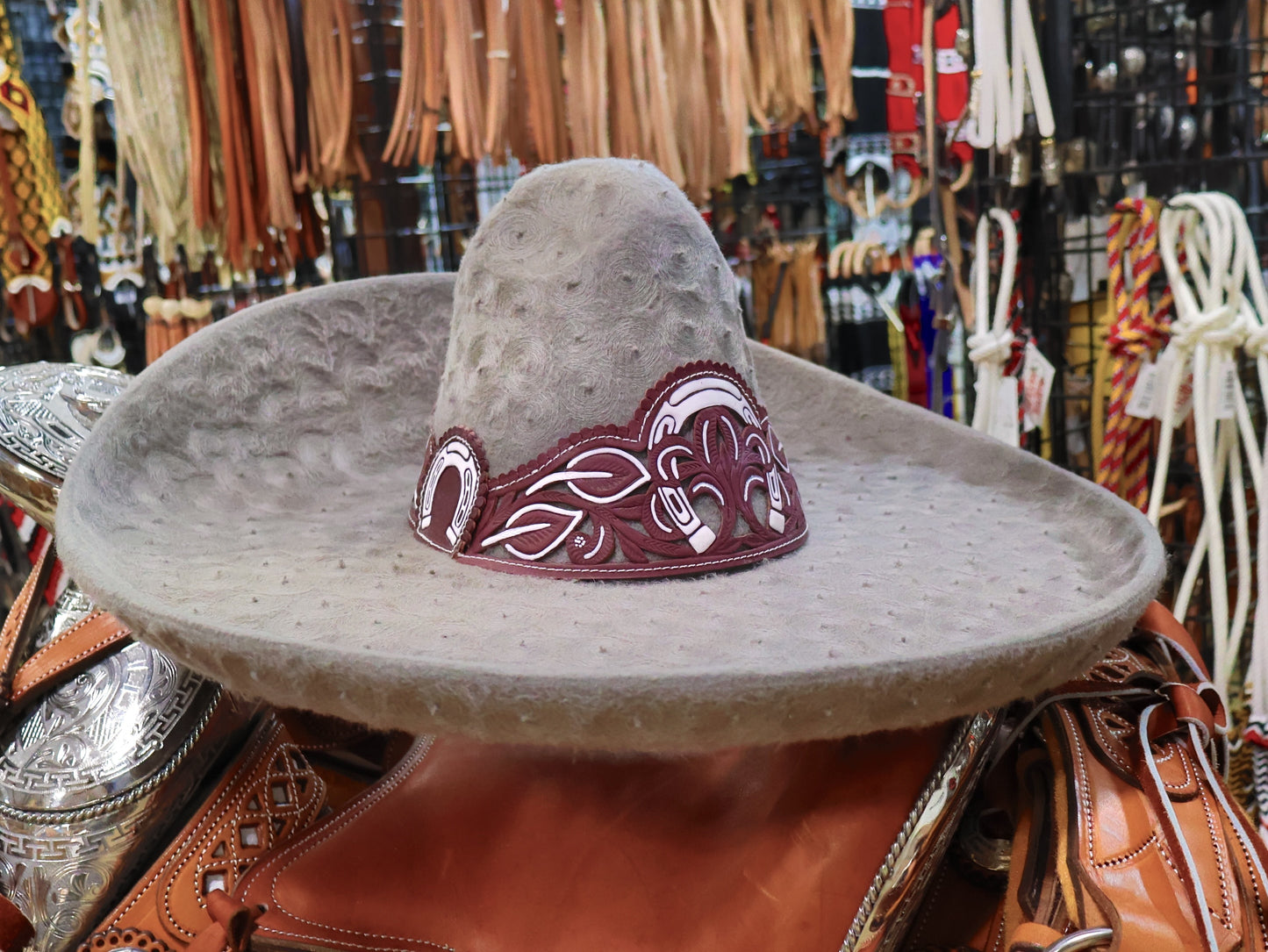 Sombrero MEX 55 Cinceladada Charro Charro Hat Charreria