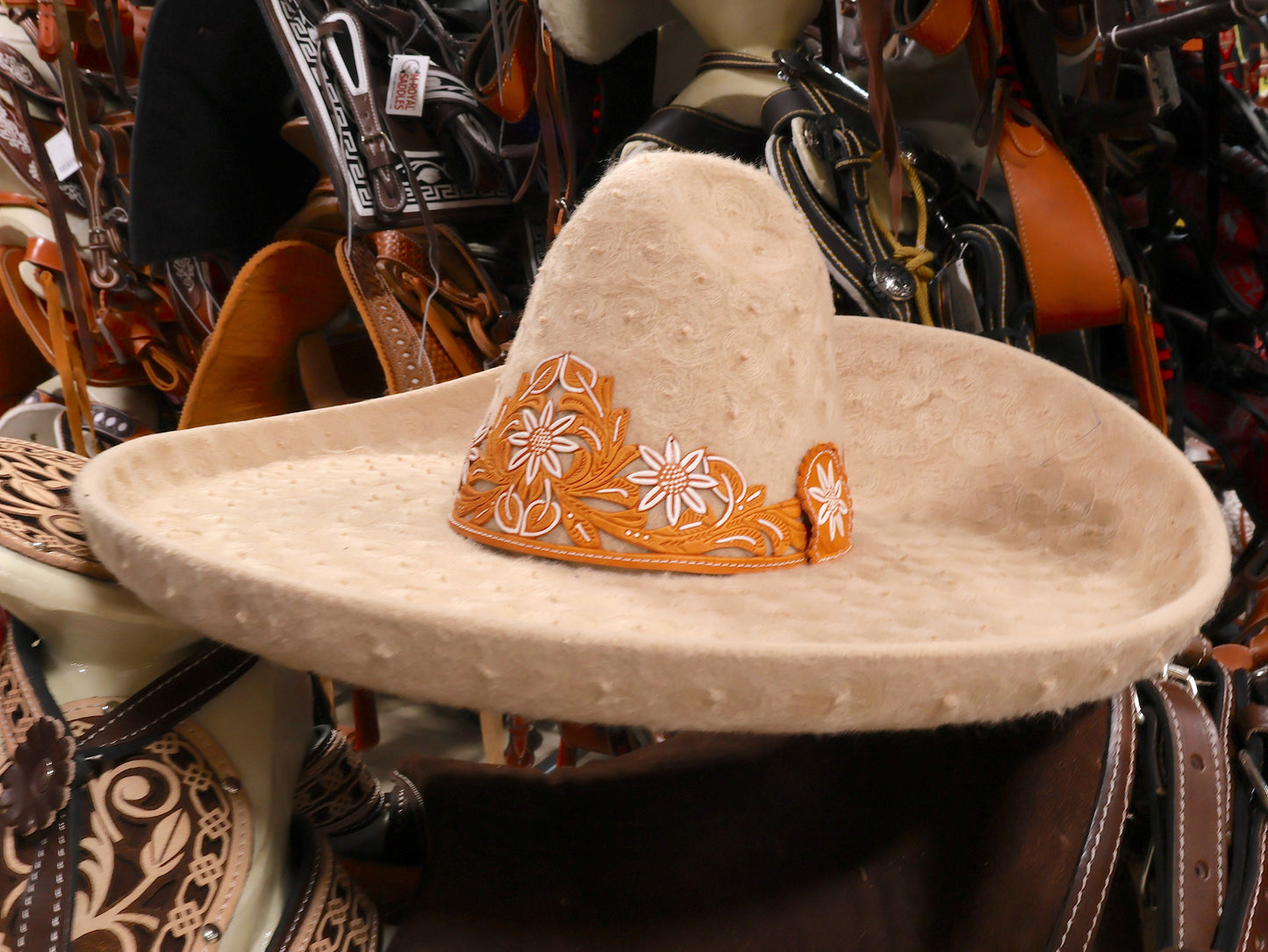 Sombrero MX 57 Charro Diseno Flor