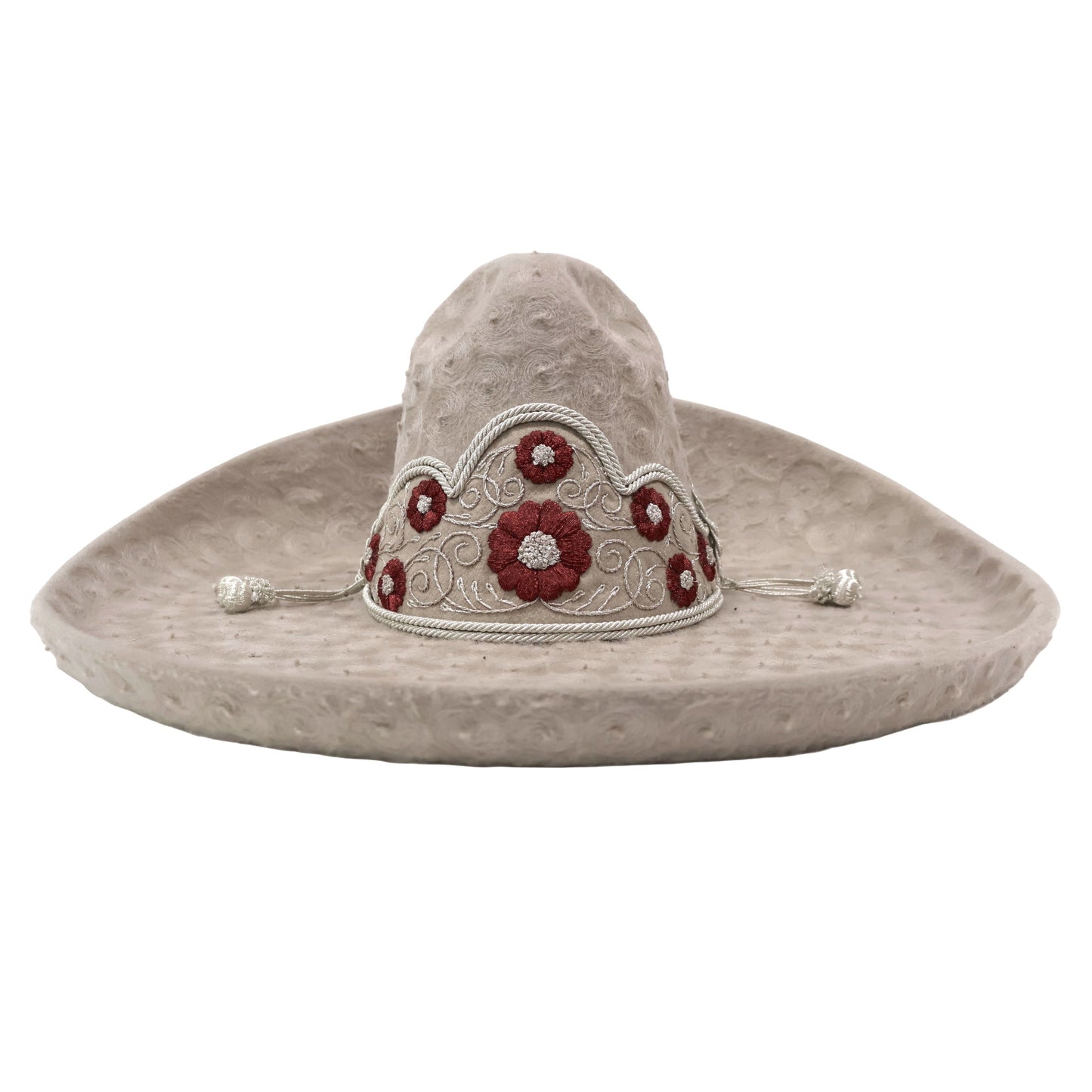 Sombrero MEX 59 Charro Toquilla Traditional Embroidered Mexican Hat