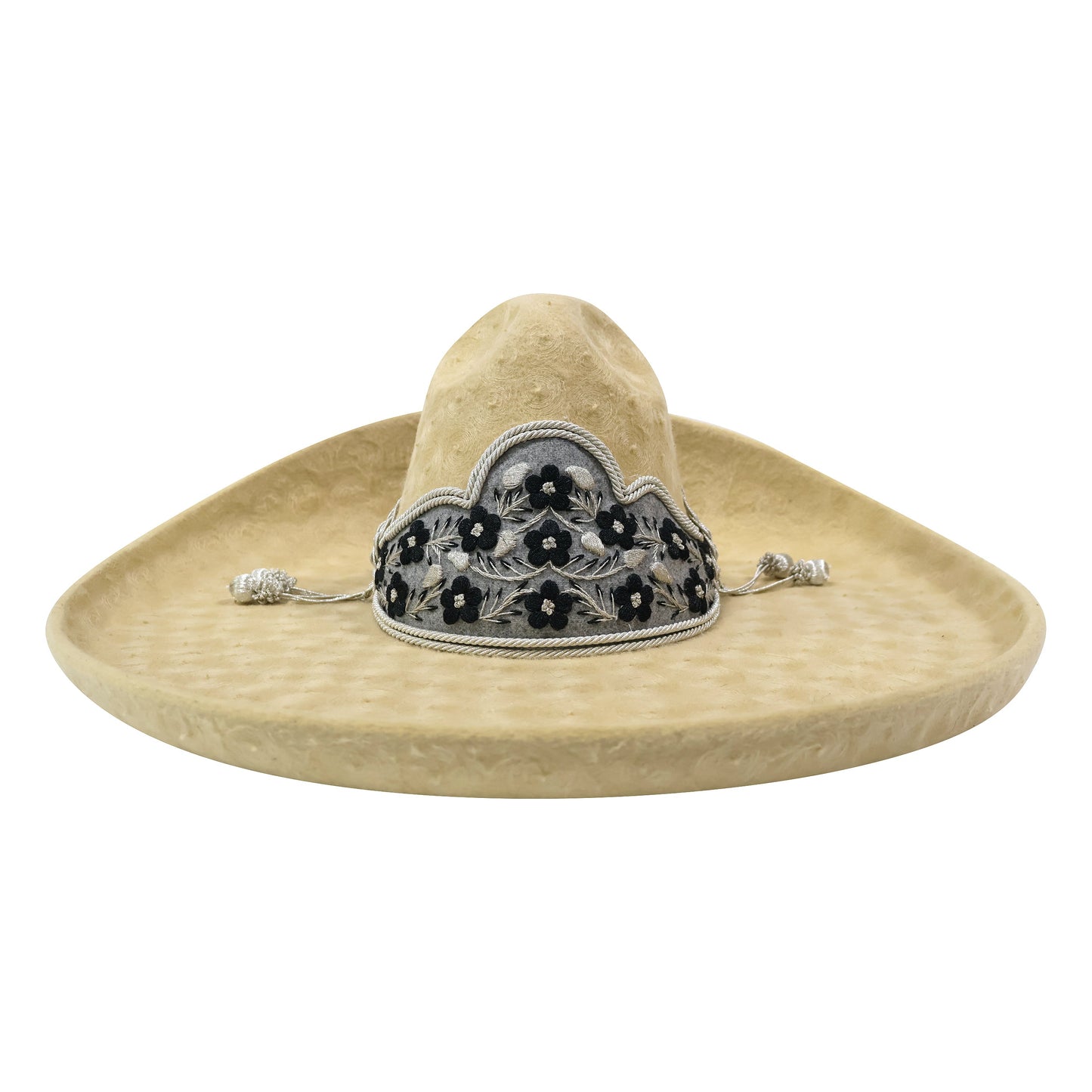 Sombrero MEX 59 Embroidered Charro Mexican Toquilla
