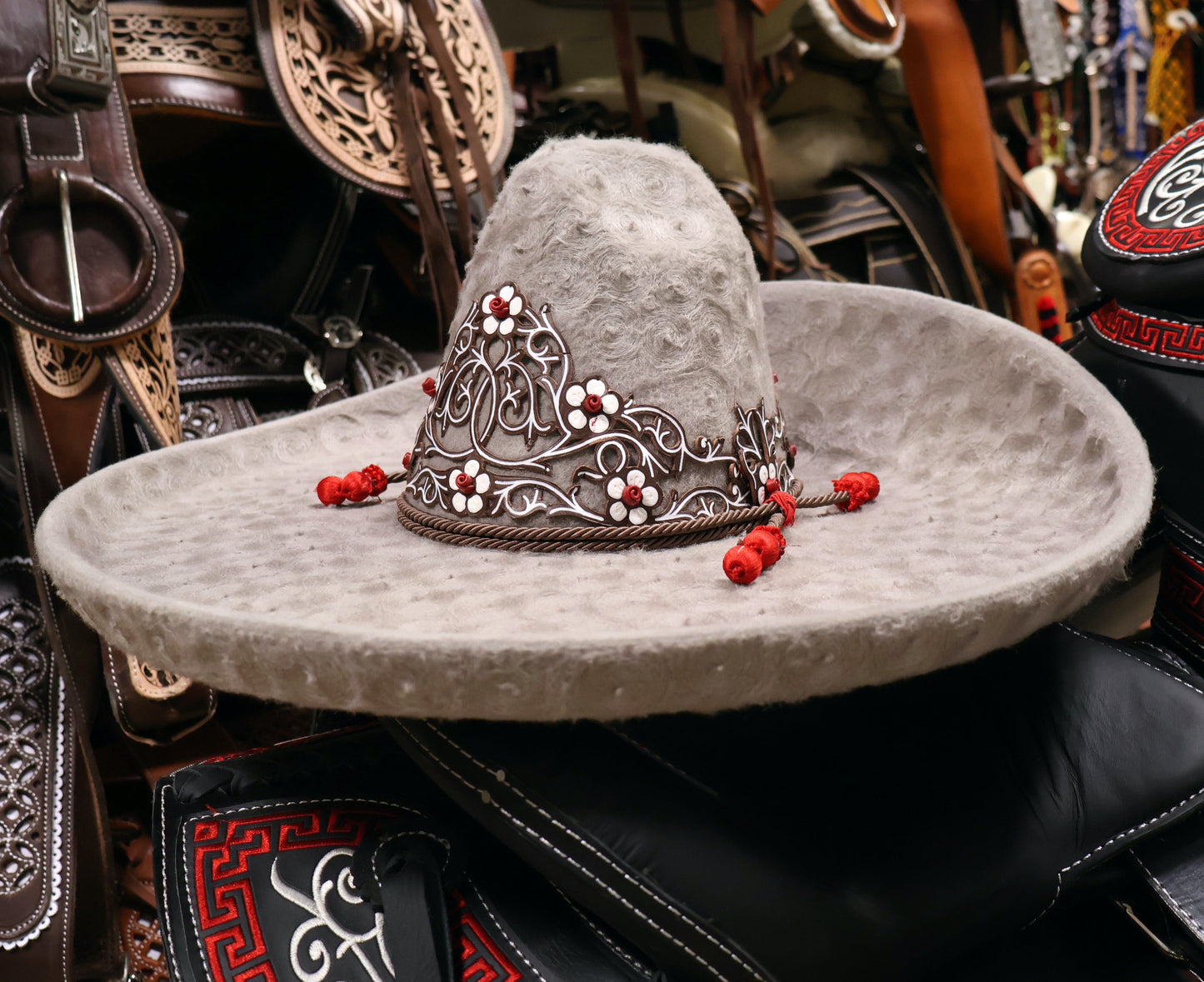 Charro MEX 55 Sombrero Traditional Mexican Hat Lienzo