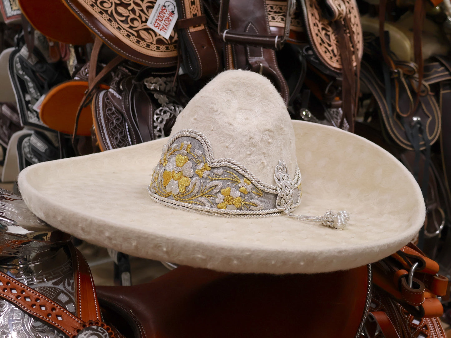 Sombrero MEX 57 Charro Gris Lana Charrería Hat