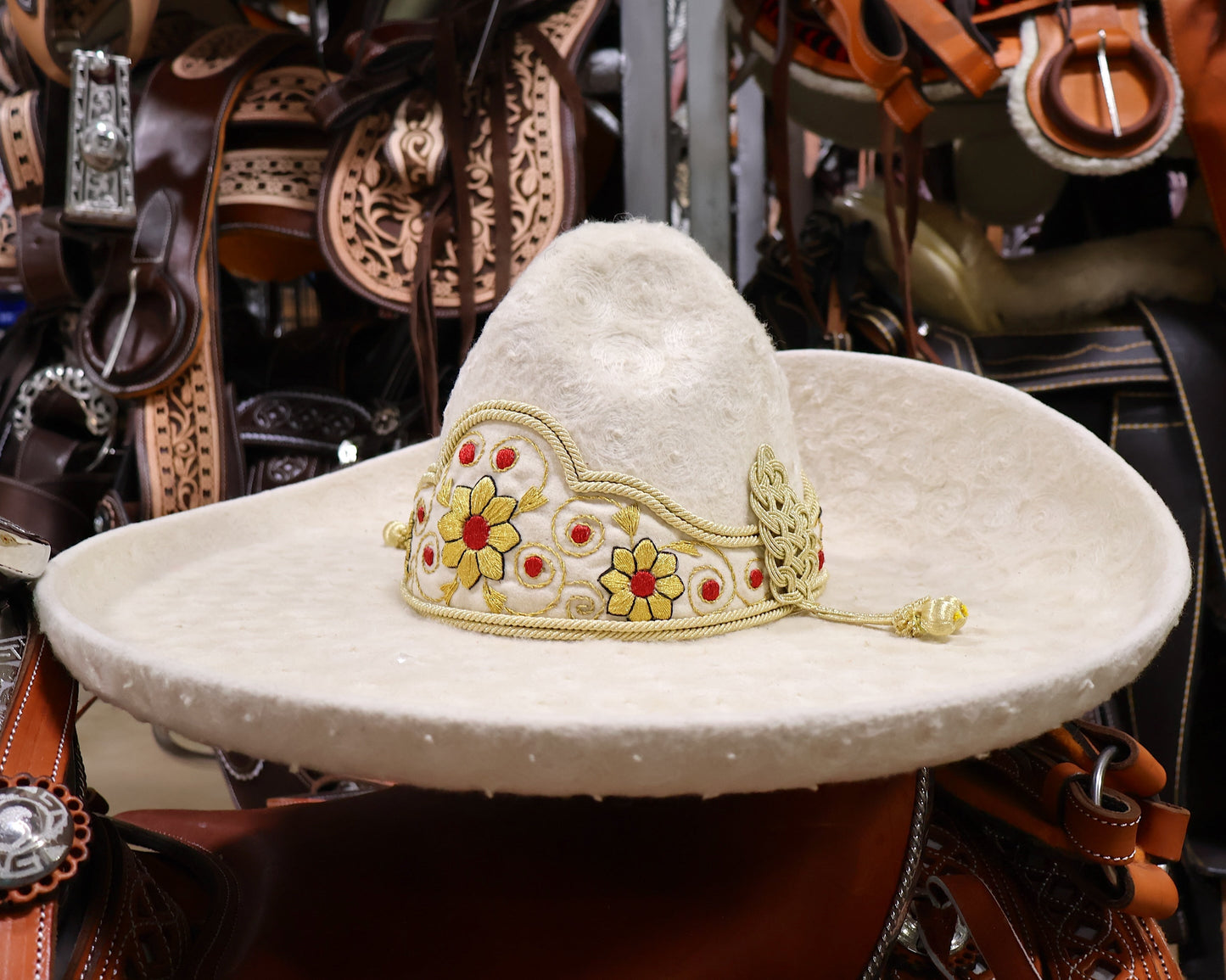 Sombrero MEX 58 Mexican Charro Hat Lienzo Charreria