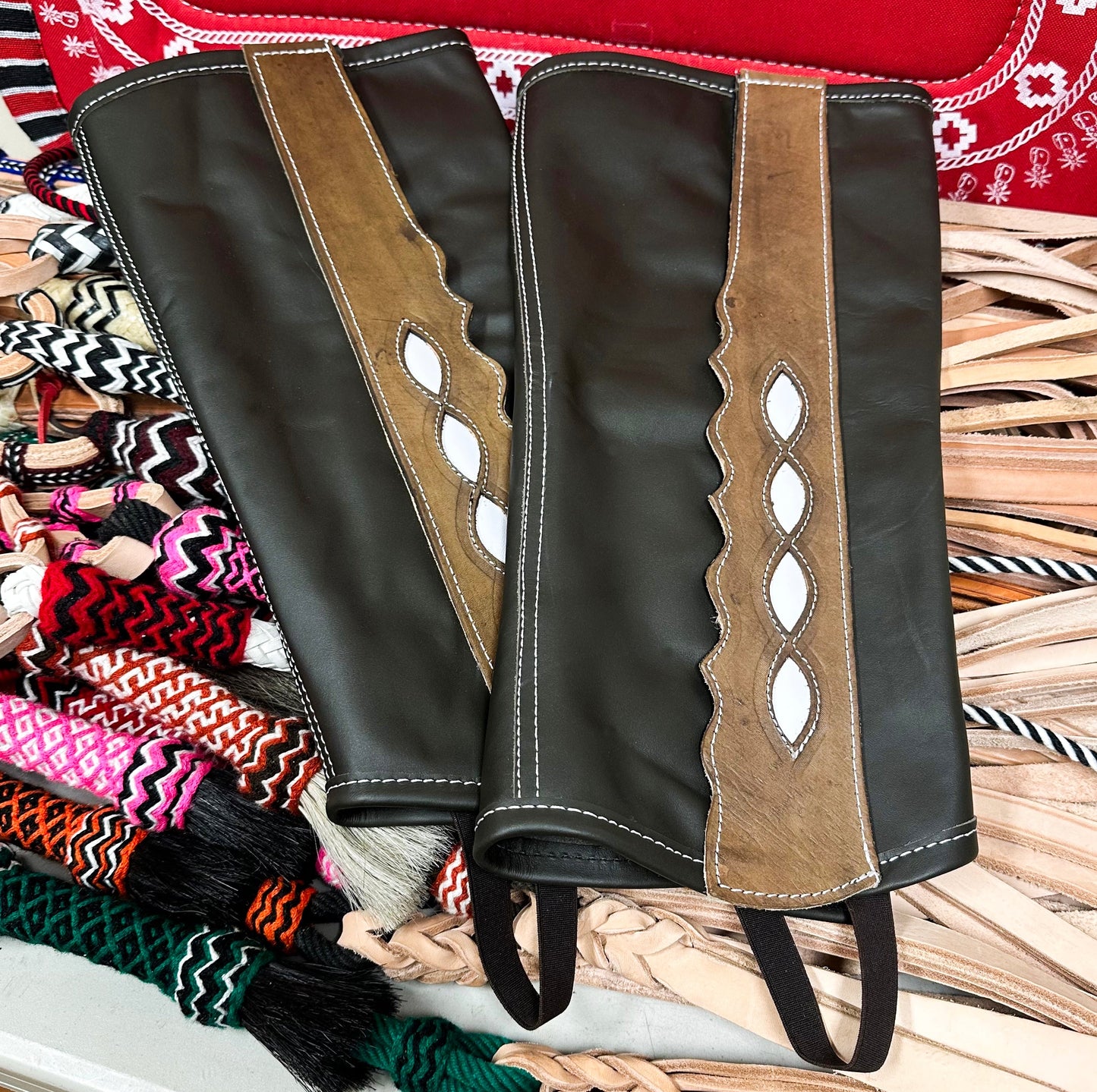 Polainas Charras Brown (L) Charro Half Chaps