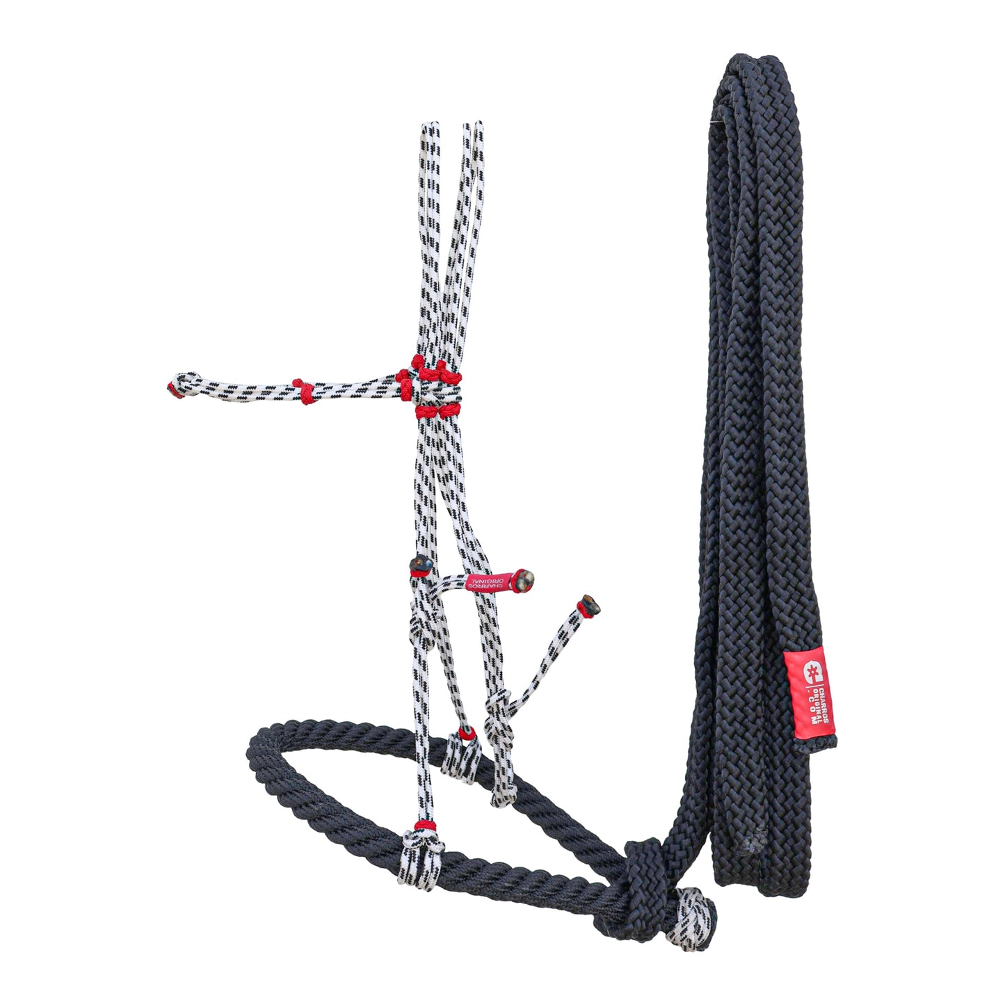 Charros Bosal Falsa/Rienda White Checker Bosal