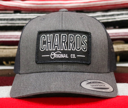 Heather Gray Patch Trucker Curved Hat