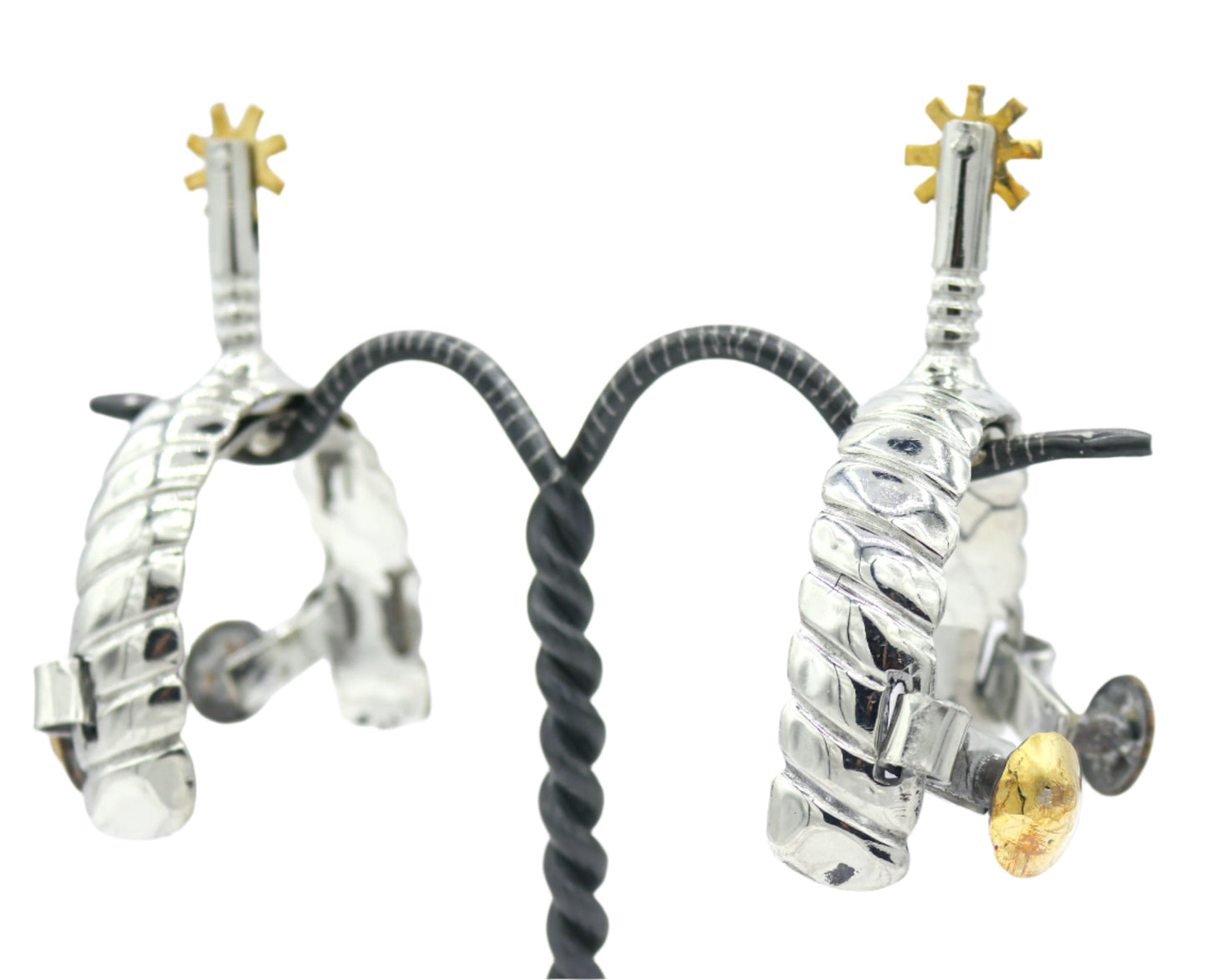 Charro Espuelin Charra Spurs Acero Espuelas Diseno