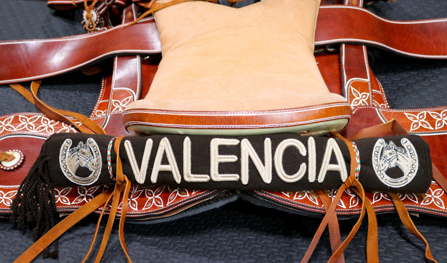 Valencia Brown Charro Mexican Saddle Sarape