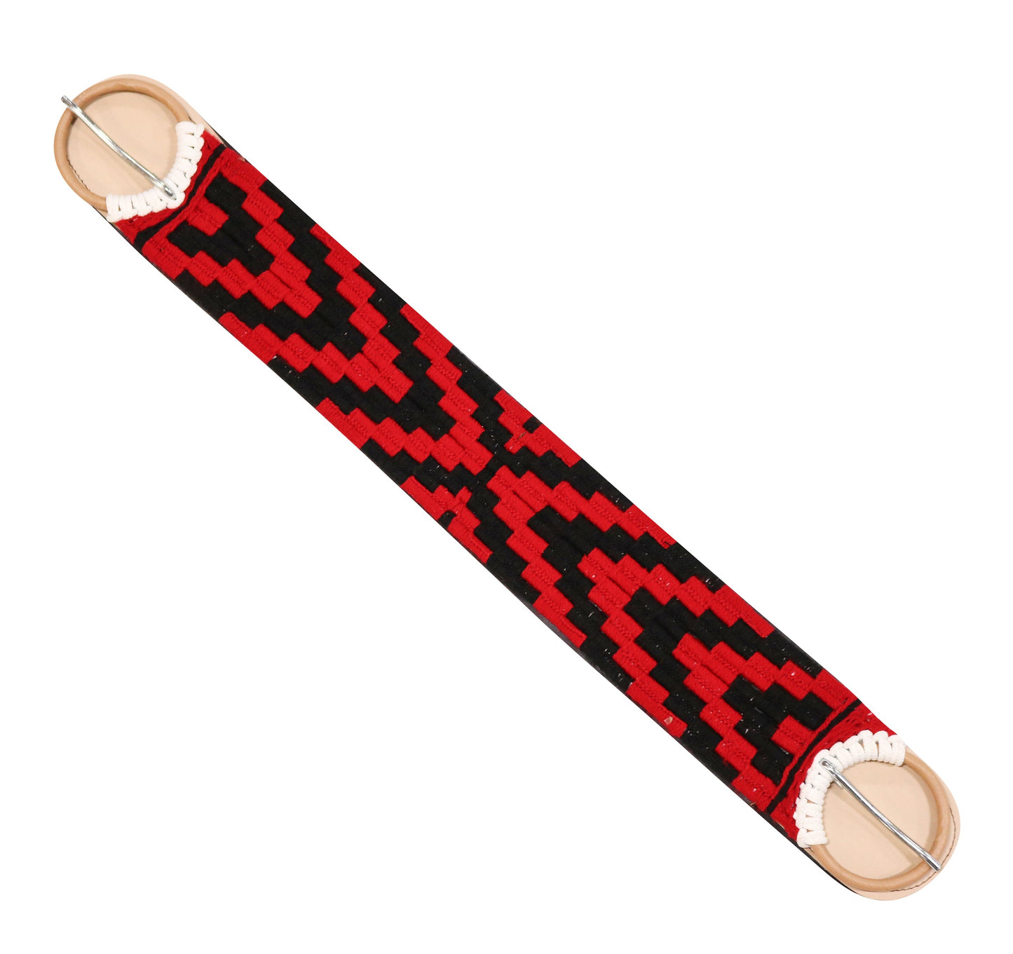 35" Red Cincho Steel Buckles Charro Horse