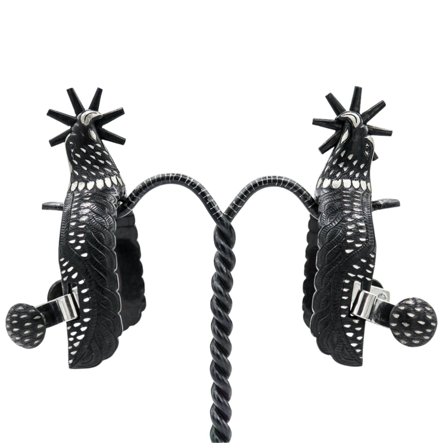 Espuelas Charras Pavonadas Eagle Charro Spurs/Straps