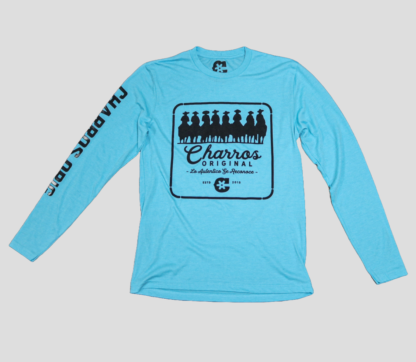 Turquoise "Charros" Long Sleeve