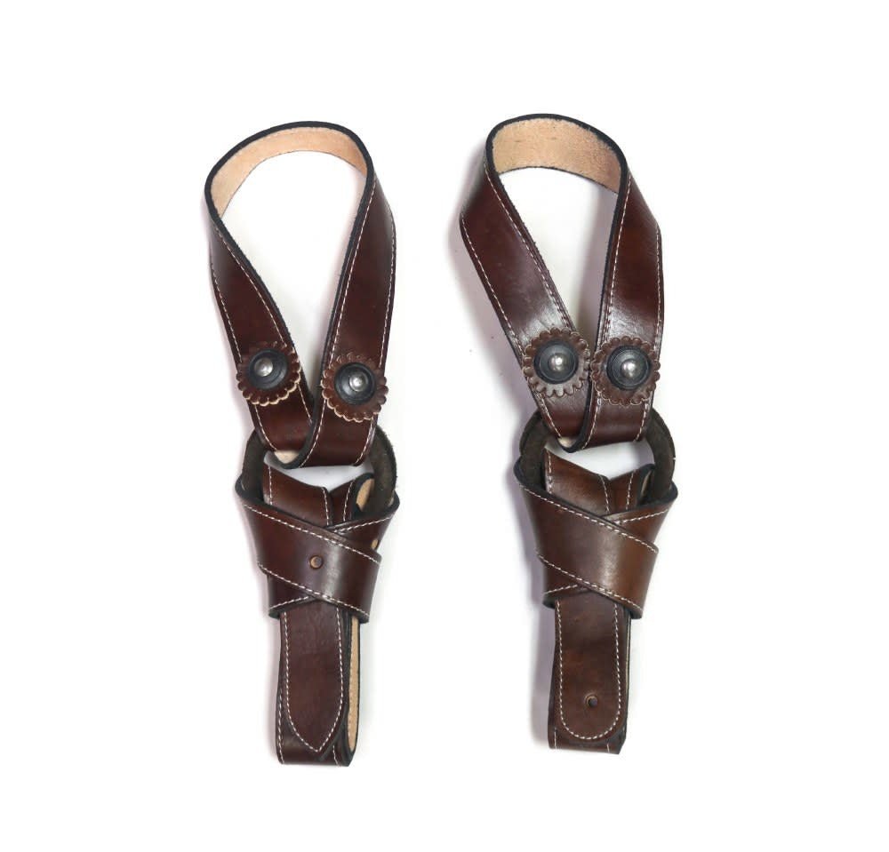 Brown Charro Saddle Latigo Replacement Set - M - Royal Saddles - Charro Saddle Parts