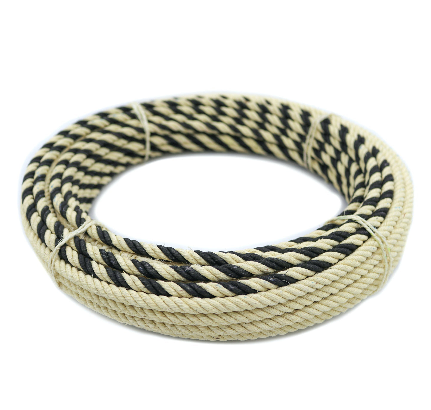 Charro Ixtle Black 17Mts (55FT) Maguey Soga Rope Lasso - M - Royal Saddles - Ropes/Sogas