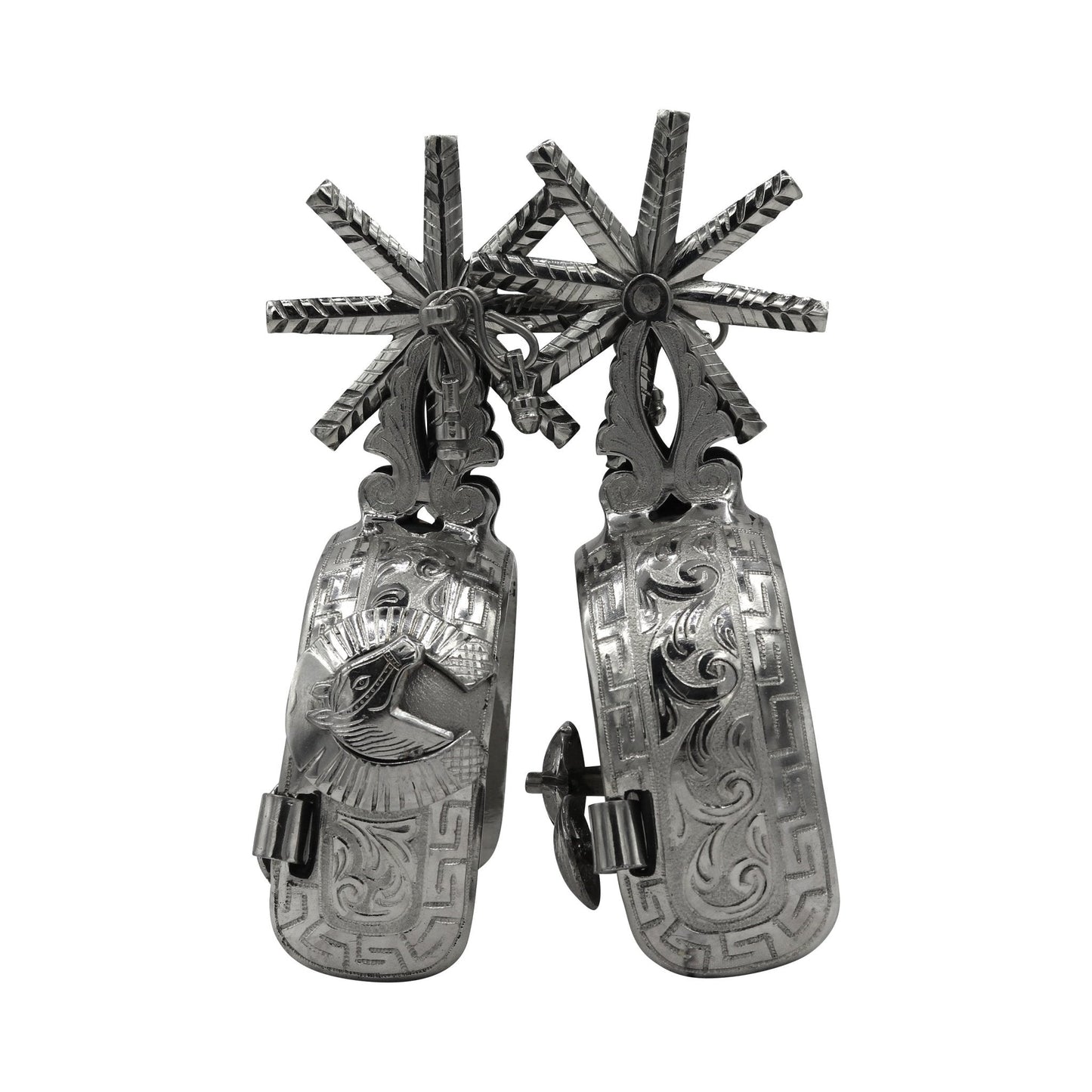 Charros Spurs Espuela Charra Acero Finas - M - Royal Saddles - Charro Spurs/Espuelas