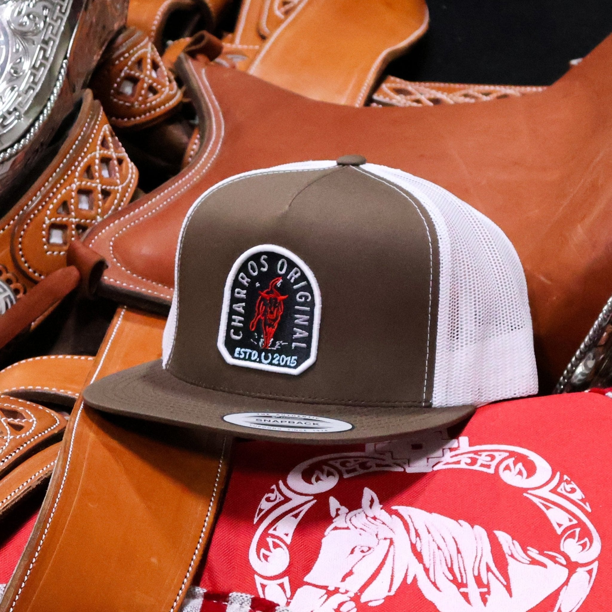 Classic Brown Charros Original Trucker Cap
