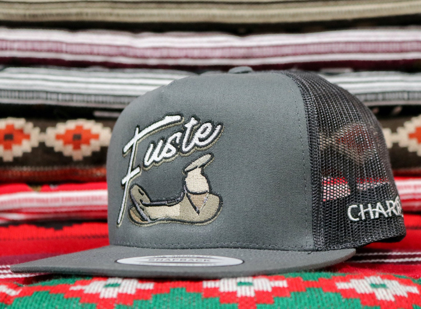 Gray "Fuste" Original Trucker Hat - M - Royal Saddles - Charros Original Hats