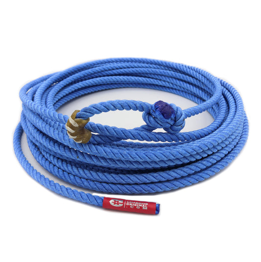60 FT Blue Soga De Plomo 9.5mm Poly-Nylon Rope Lasso