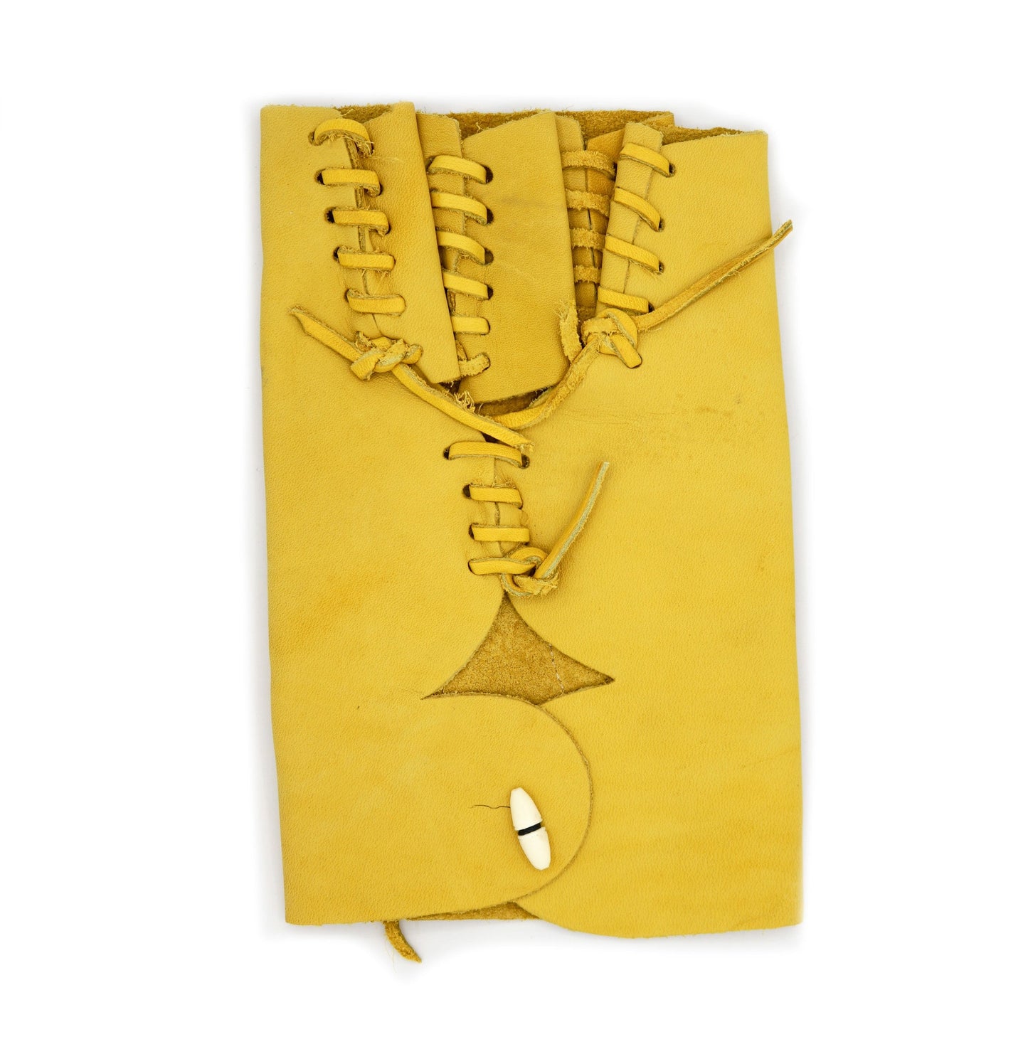 Manilla Amarilla Corta De Piel (Medium) Yellow Leather Glove