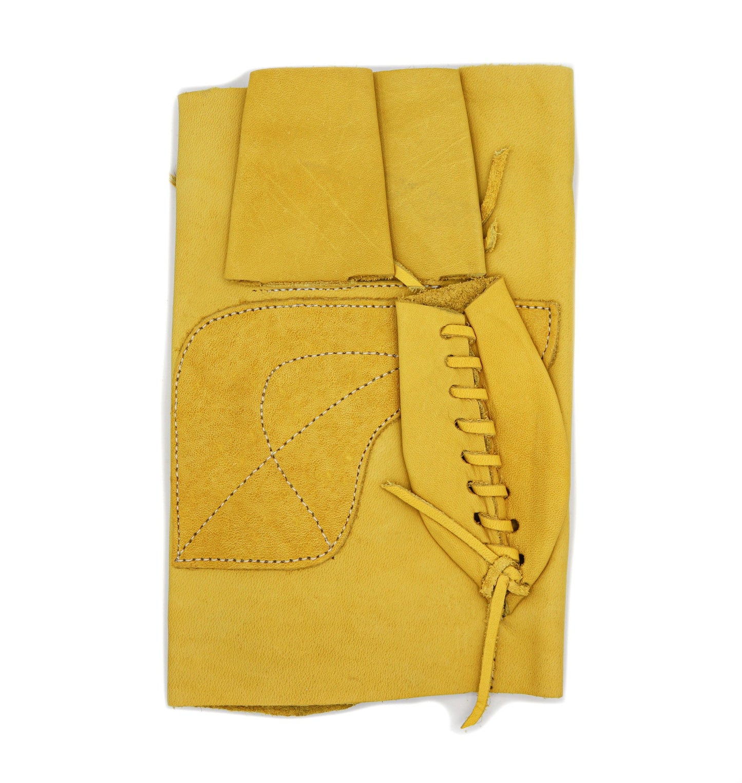 Manilla Amarilla Corta De Piel (Medium) Yellow Leather Glove