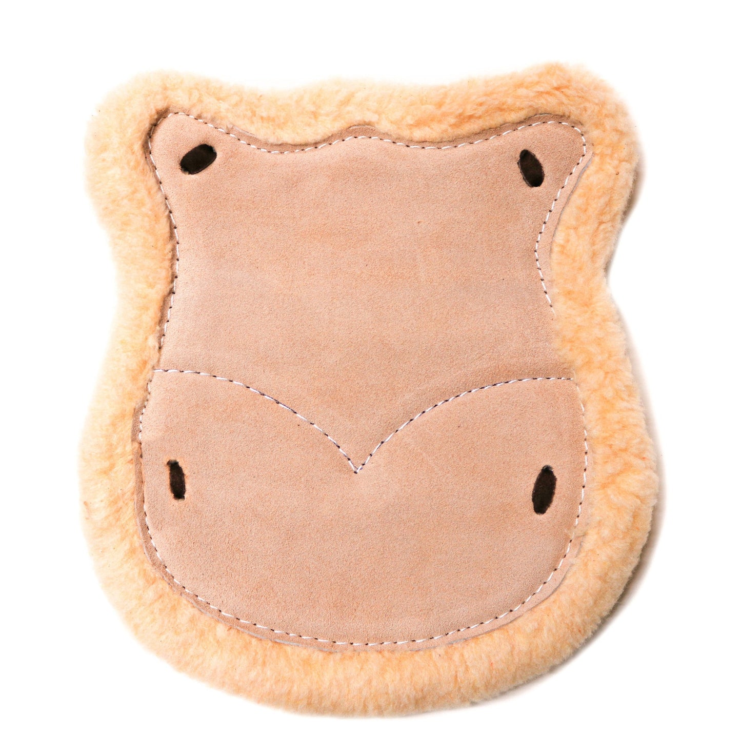 Natural Asiento De Borrego Charro Western Saddle Leather Wool Cushion - M - Royal Saddles - Charro Saddle Parts