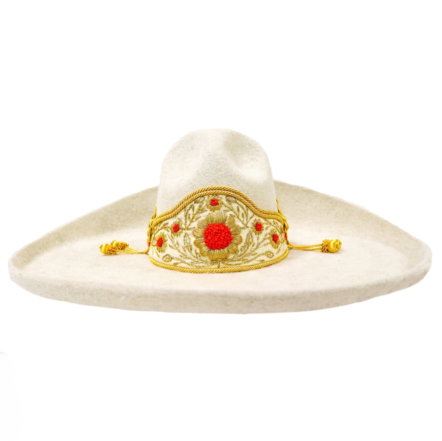Sombrero MEX 57 Charro Lana Hueso Toquilla Hat