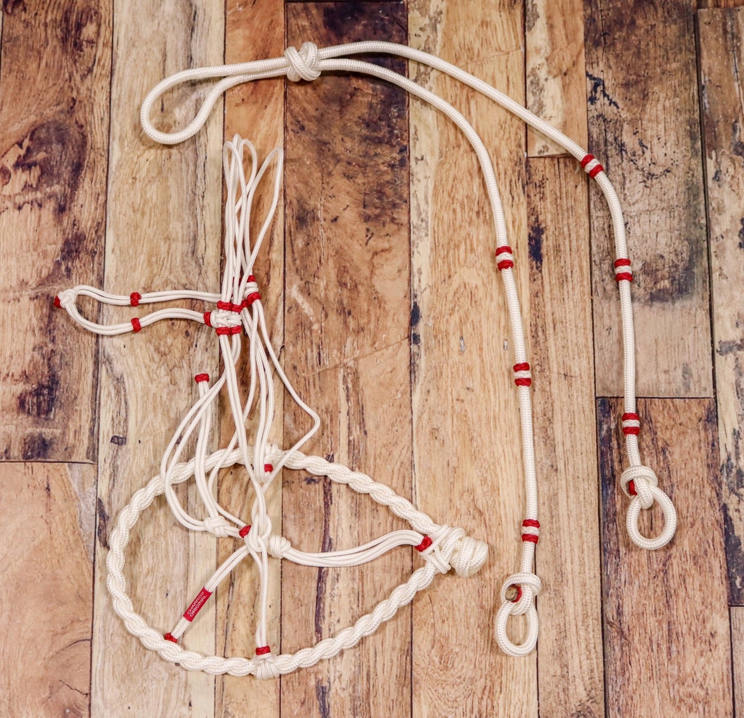 White Charros Original Bosal/Reinda Set Charreria - M - Royal Saddles - Charro Bozal