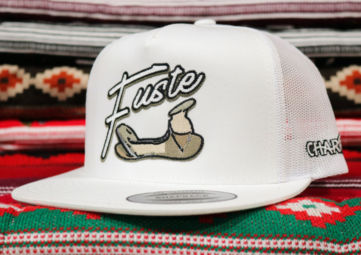 White "Fuste" Original Trucker Hat - M - Royal Saddles - Charros Original Hats