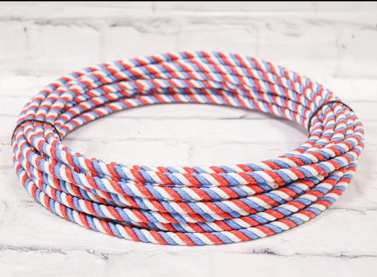 125Ft Tri-Color Soga de Plomo Lead Core Lasso Rope