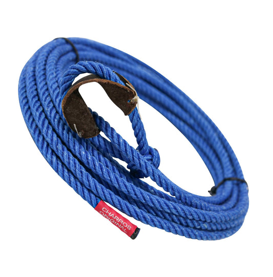 26FT (8M) Kids/Nino Blue Trick Charro Rope Soga Florear - M - Royal Saddles - Ropes/Sogas