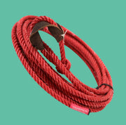 26FT (8M) Kids/Nino Red Trick Rope Soga Para Florear - M - Royal Saddles - Ropes/Sogas