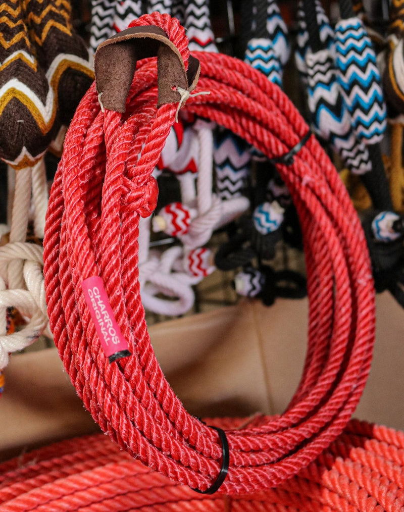 26FT (8M) Kids/Nino Red Trick Rope Soga Para Florear - M - Royal Saddles - Ropes/Sogas