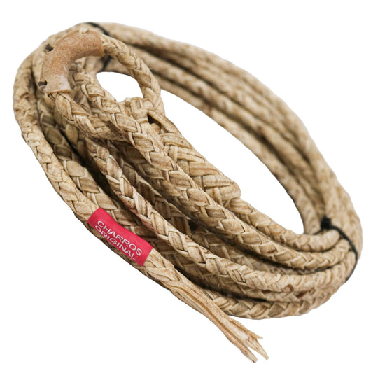 32 ft Flor Cuero Crudo Soga Fina Rawhide Leather Rope - M - Royal Saddles - Ropes/Sogas