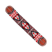 33” Fino Charro Cinch – Red Braided Cincho Neoprene | Premium Cinchos Para Caballo - M - Royal Saddles - Charro Cinchos