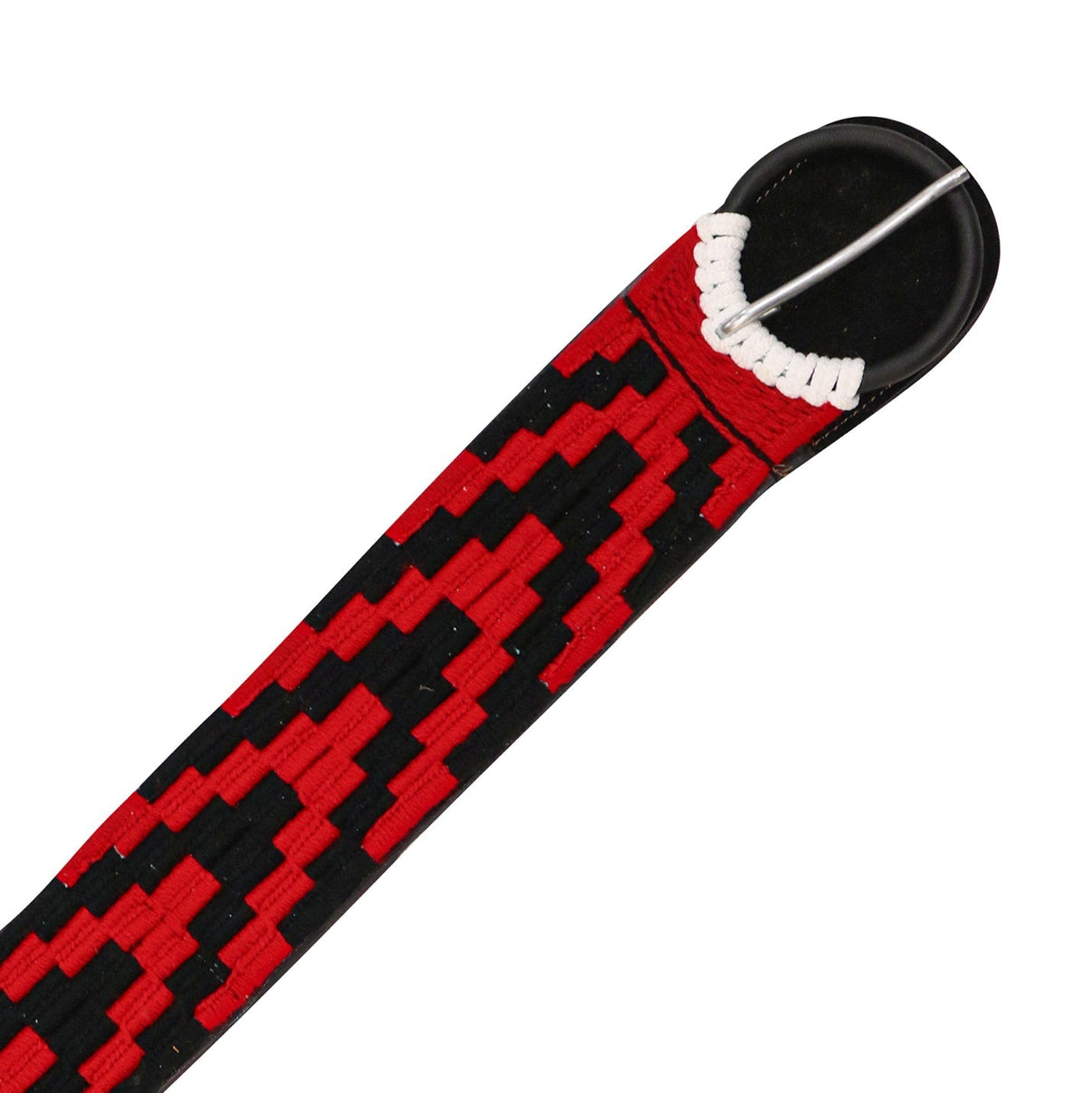 34.5" Cincho Red Charro Horse Braided Cinch - M - Royal Saddles - Charro Cinchos