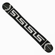 35" Cincho Black White Horse Braided Caballo Cinch - M - Royal Saddles - Charro Cinchos