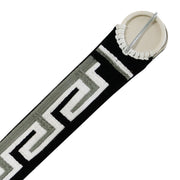 35" Cincho Blanco Horse Braided White Cinch - M - Royal Saddles - Charro Cinchos
