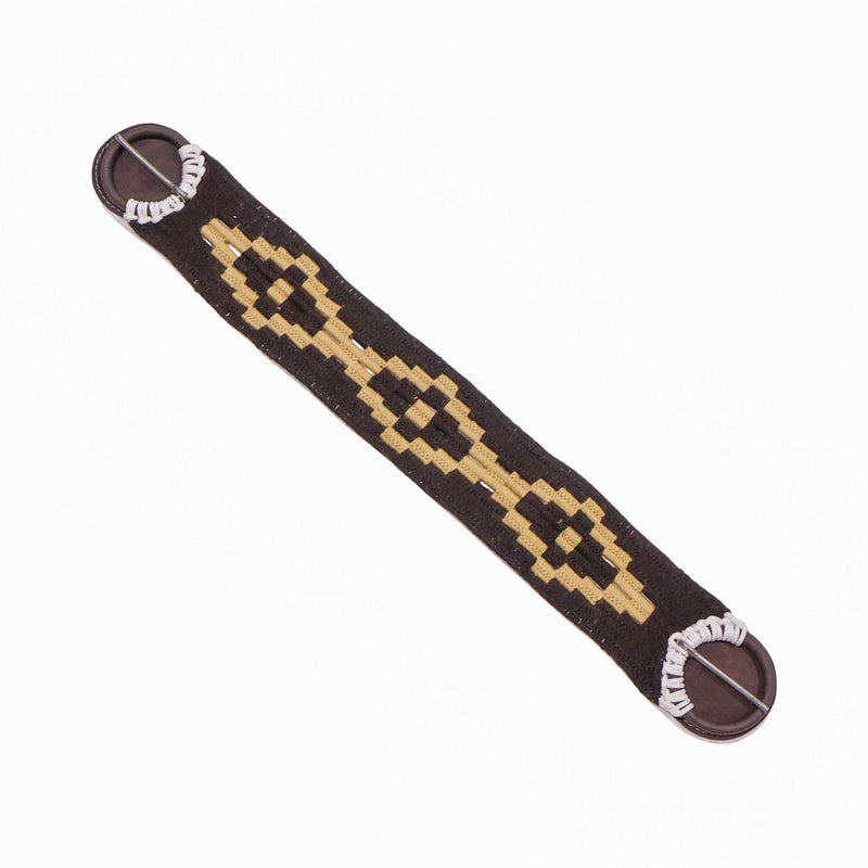 35.5" Cafe Diamond Cincho Caballo Mexican Cinch Saddle - M - Royal Saddles - Charro Cinchos
