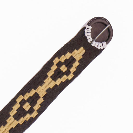 35.5" Cafe Diamond Cincho Caballo Mexican Cinch Saddle - M - Royal Saddles - Charro Cinchos