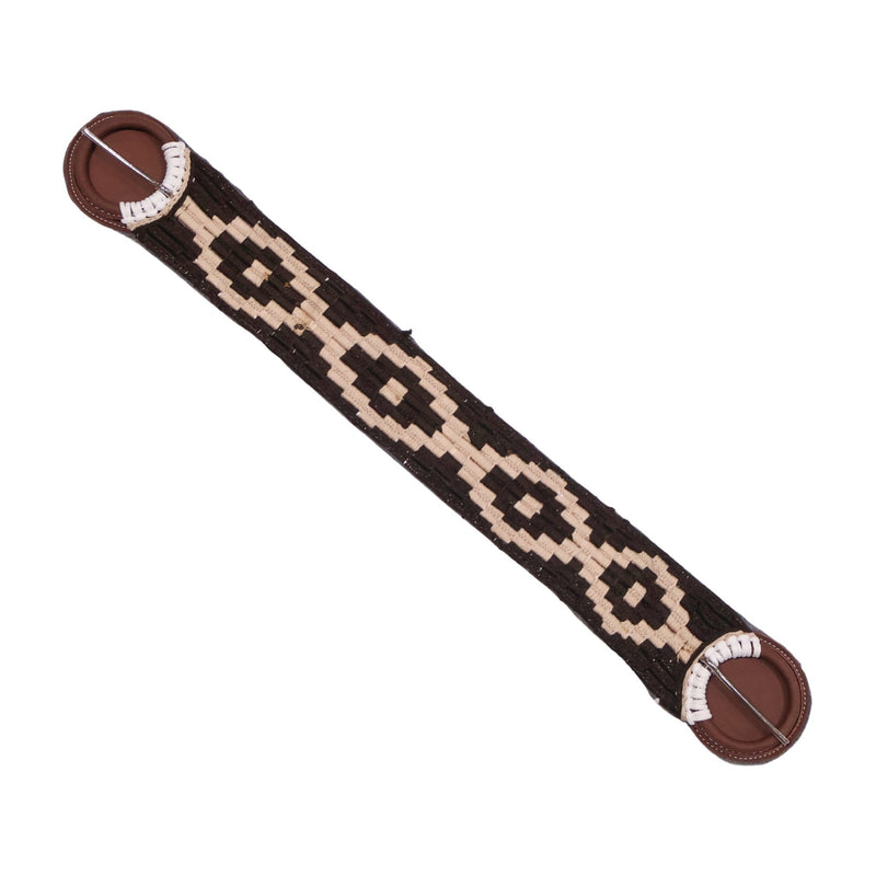 36.5" Brown Braided Horse Cinch Cincho Cafe - M - Royal Saddles - Charro Cinchos