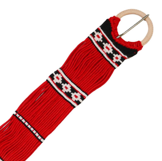 37" Traditional Cinch Cincho Charro Tradicional Rojo - M - Royal Saddles - Charro Cinchos