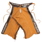 38" Charros Mexican Chaps Chaparreras De Gamuza - M - Royal Saddles - Charro Polainas/Chaps