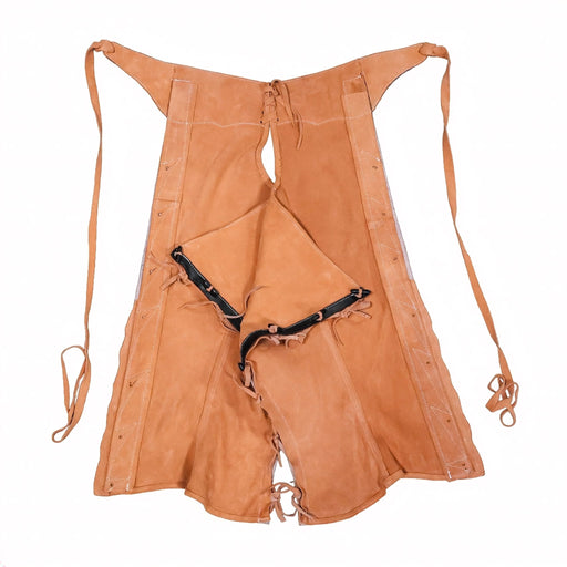 38" Fina Charros Floral Chaps Chaparreras Gamuza - M - Royal Saddles - Charro Polainas/Chaps