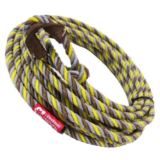 39 FT. Charro Gris/ Brown Soga Para Florear Trick Rope - M - Royal Saddles - Ropes/Sogas